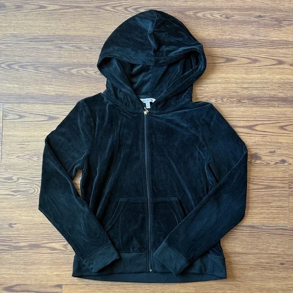 Juicy Couture Black Velour Kids Jacket - Picture 3 of 3